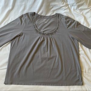 SHIRT - Long sleeved size 26/28 Venezia shirt with bling